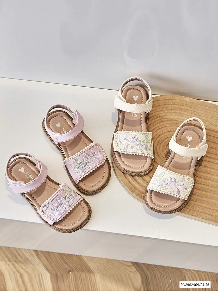 SANDAL THÊU HOA QUAI DÁN
