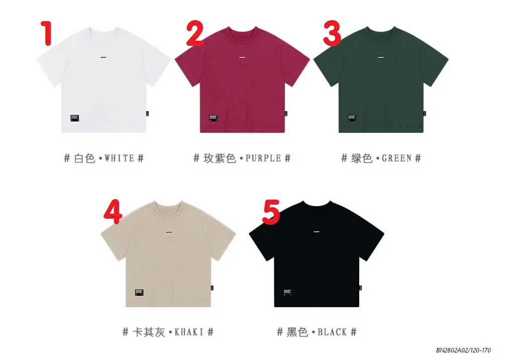 ÁO THUN CỔ TRÒN TRƠN BASIC