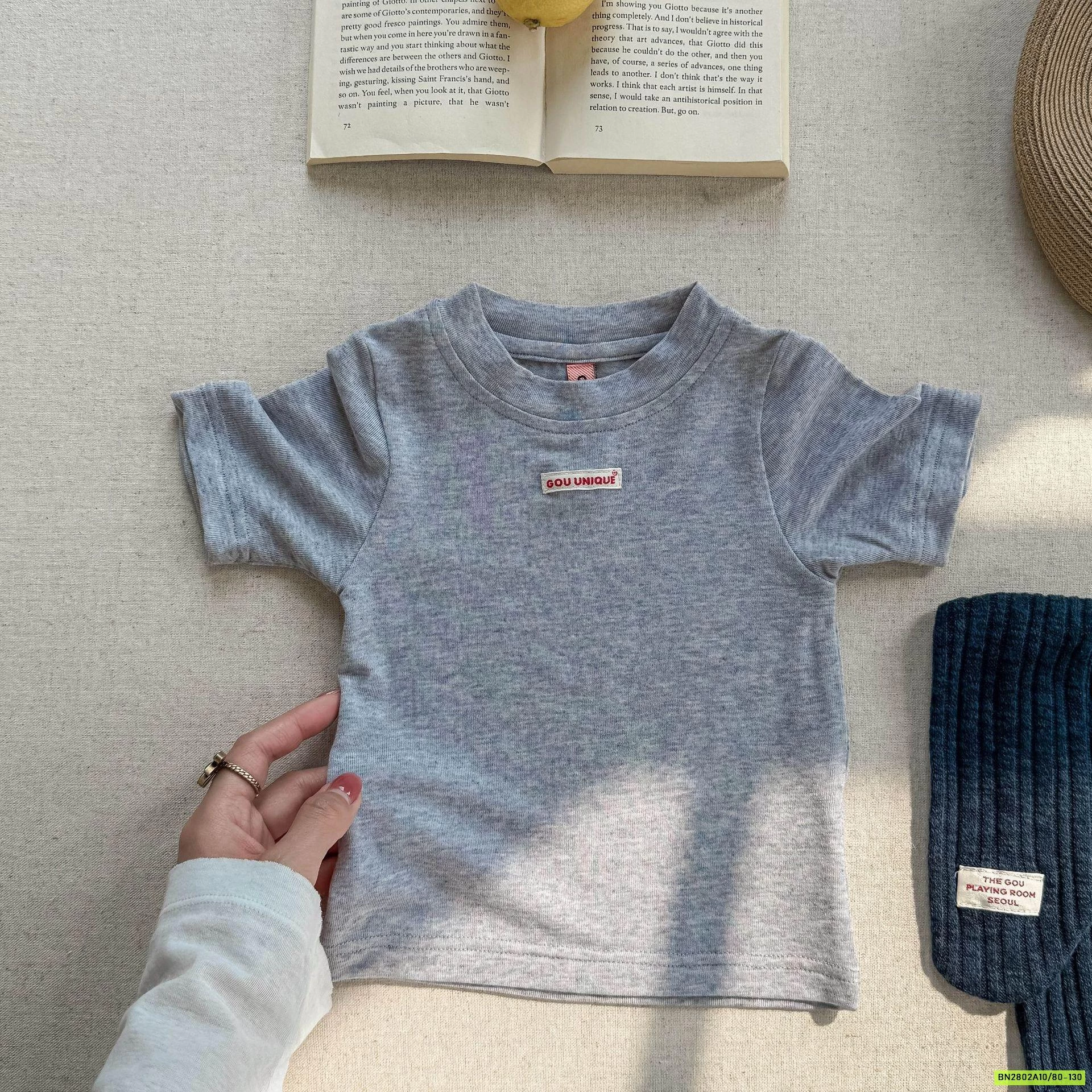 ÁO THUN BÚN TRƠN MÀU ADBABY 6203