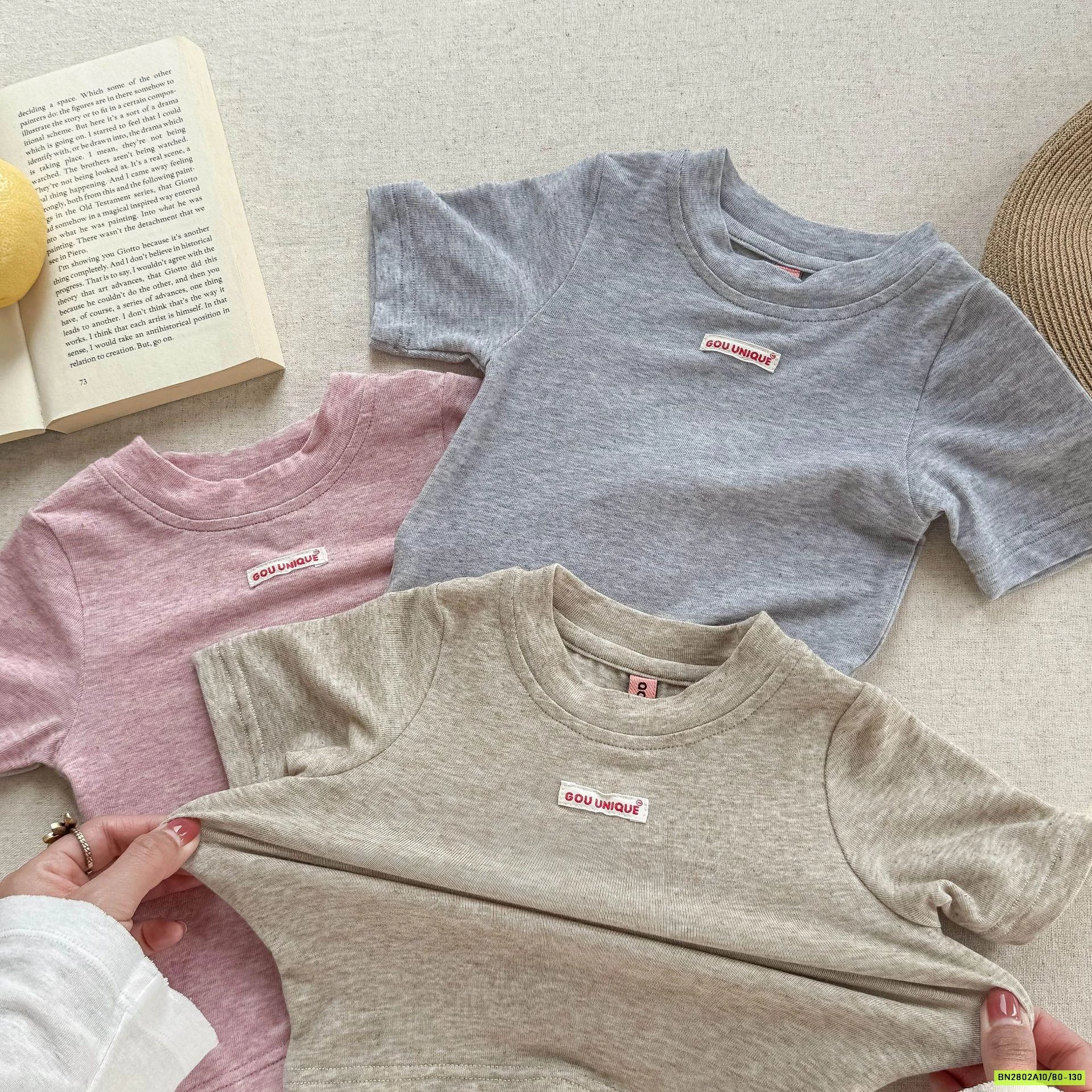 ÁO THUN BÚN TRƠN MÀU ADBABY 6203