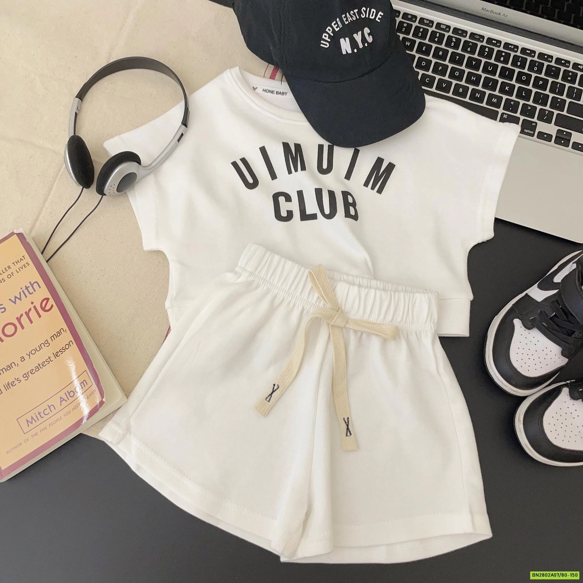 BỘ COTTON TAY HẾN IN CHỮ