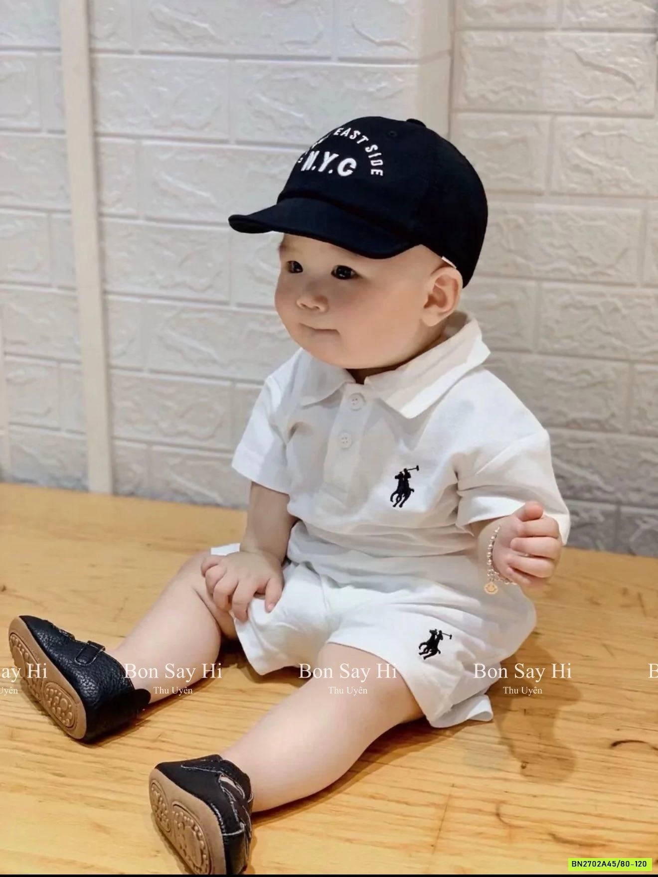 SÉT POLO TRẮNG THÊU NGỰA