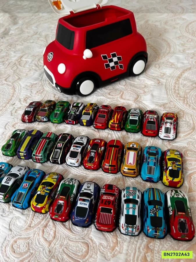 SÉT 30 Ô TÔ NHỎ KÈM XE ĐỰNG