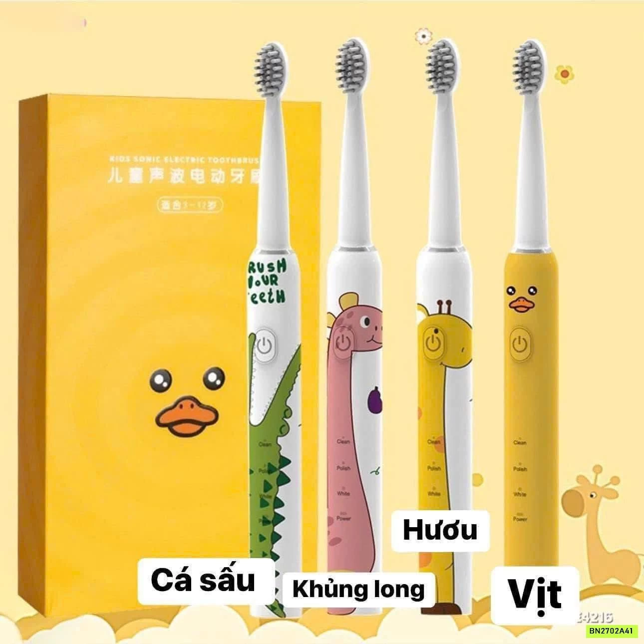 BÀN CHẢI ĐIỆN THÚ CƯNG CHO BÉ