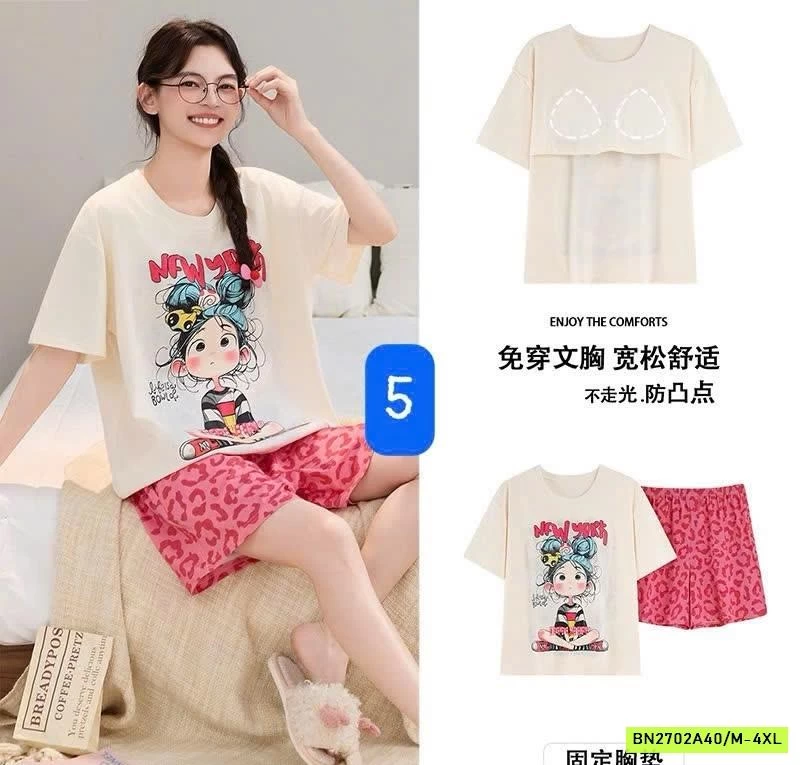BỘ MẶC NHÀ NỮ KÈM BRA CC