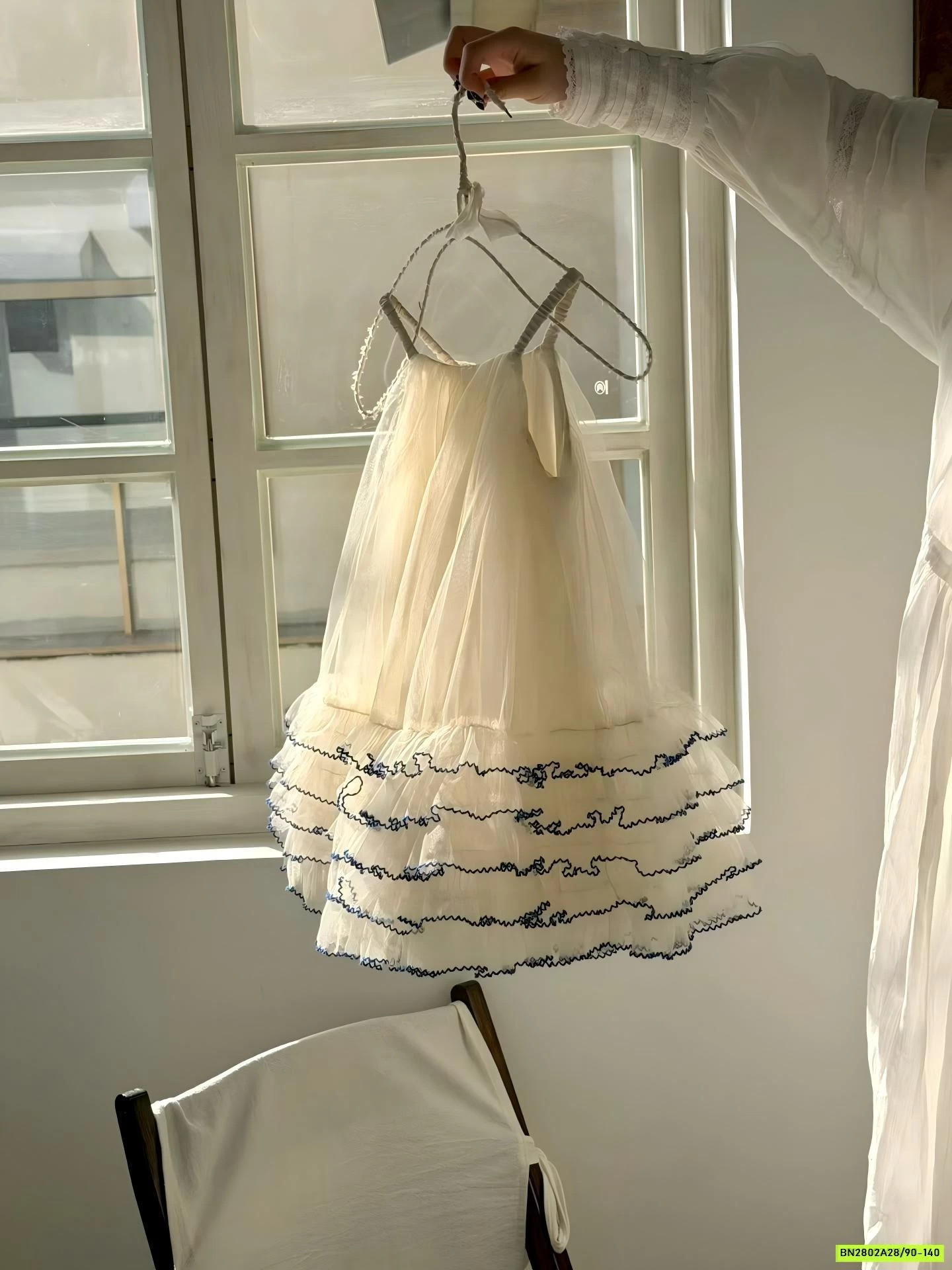 ĐẦM VOAN 2 DÂY PHỐI VIỀN