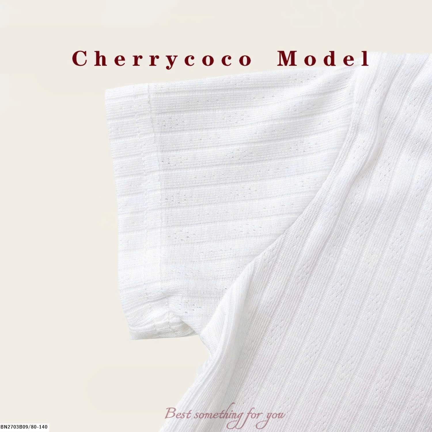 ÁO THUN ĐÍNH NƠ CHO BG CHERRYCOCO