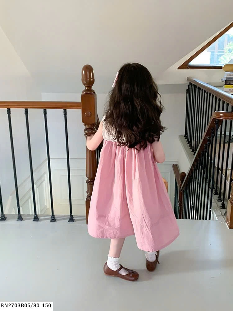 Váy bé gái phối ren AMBB