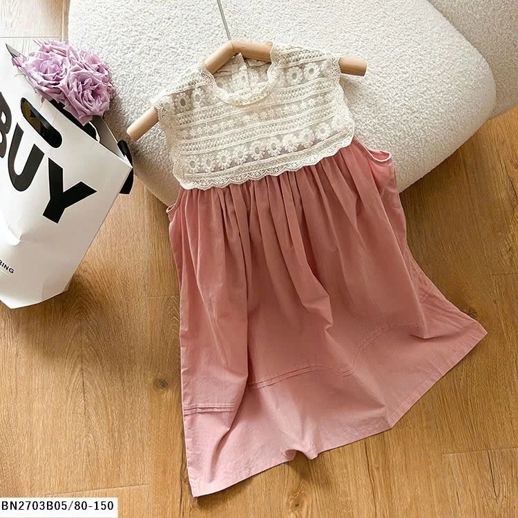 Váy bé gái phối ren AMBB