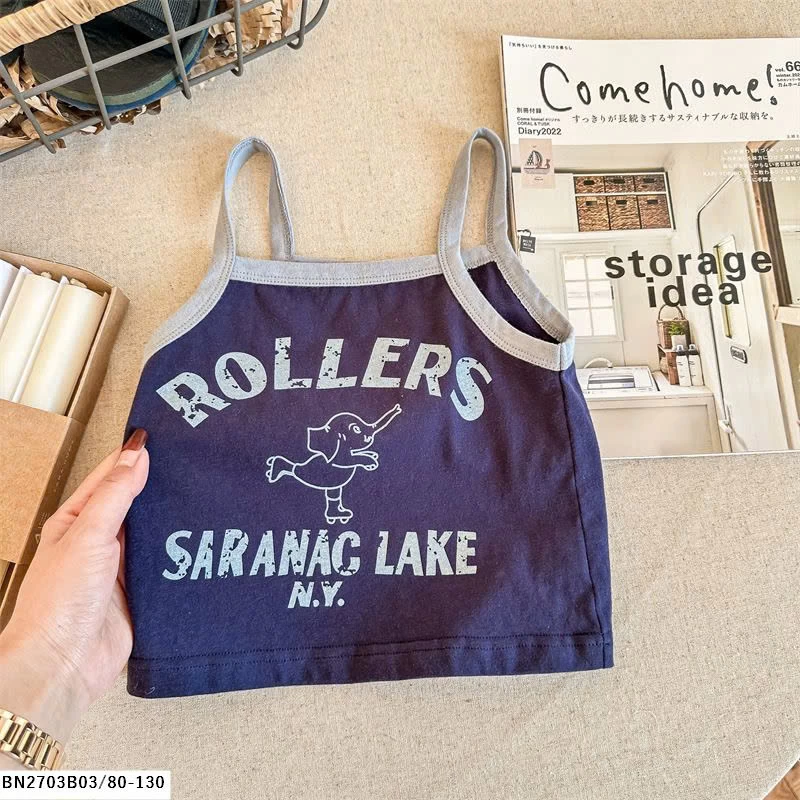 ÁO COTTON 2 DÂY CHO BÉ