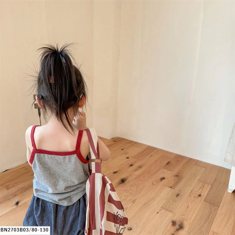 ÁO COTTON 2 DÂY CHO BÉ