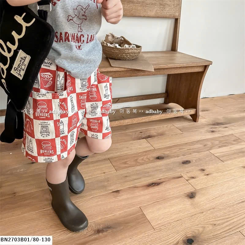 SHORT THÔ FAST FOOD ADBABY