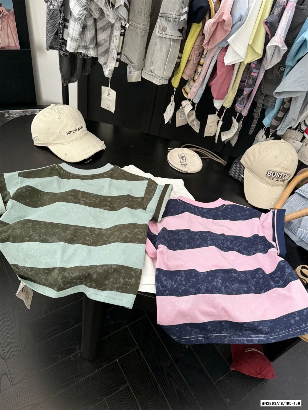 ÁO THUN KẺ MIX SHORT TÚI HỘP