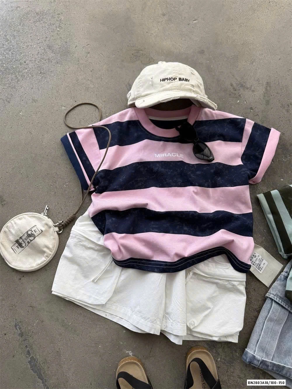 ÁO THUN KẺ MIX SHORT TÚI HỘP