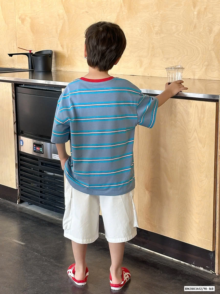 ÁO THUN PHỐI MÀU TAY AMBB