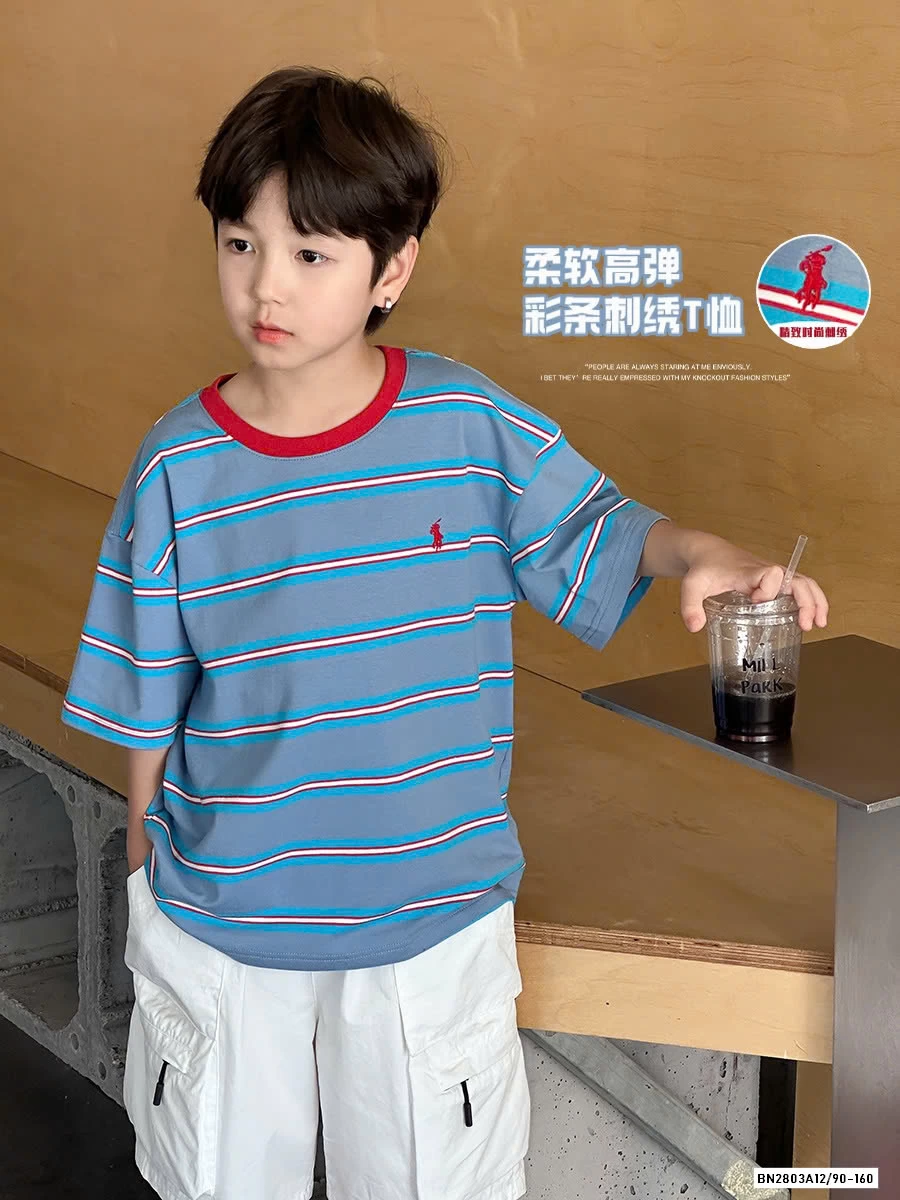 ÁO THUN PHỐI MÀU TAY AMBB