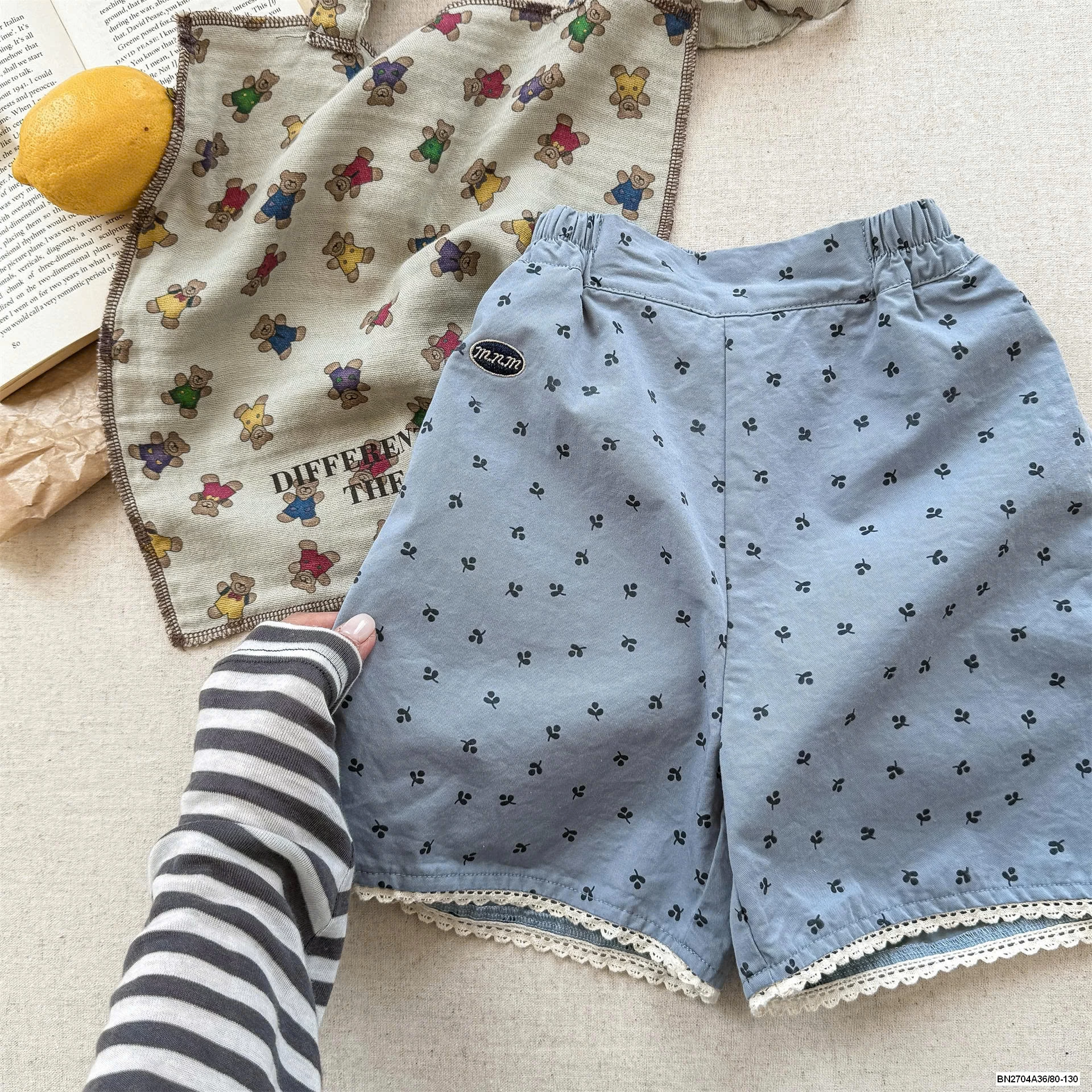 SHORT THÔ IN HOA NHÍ ADBABY