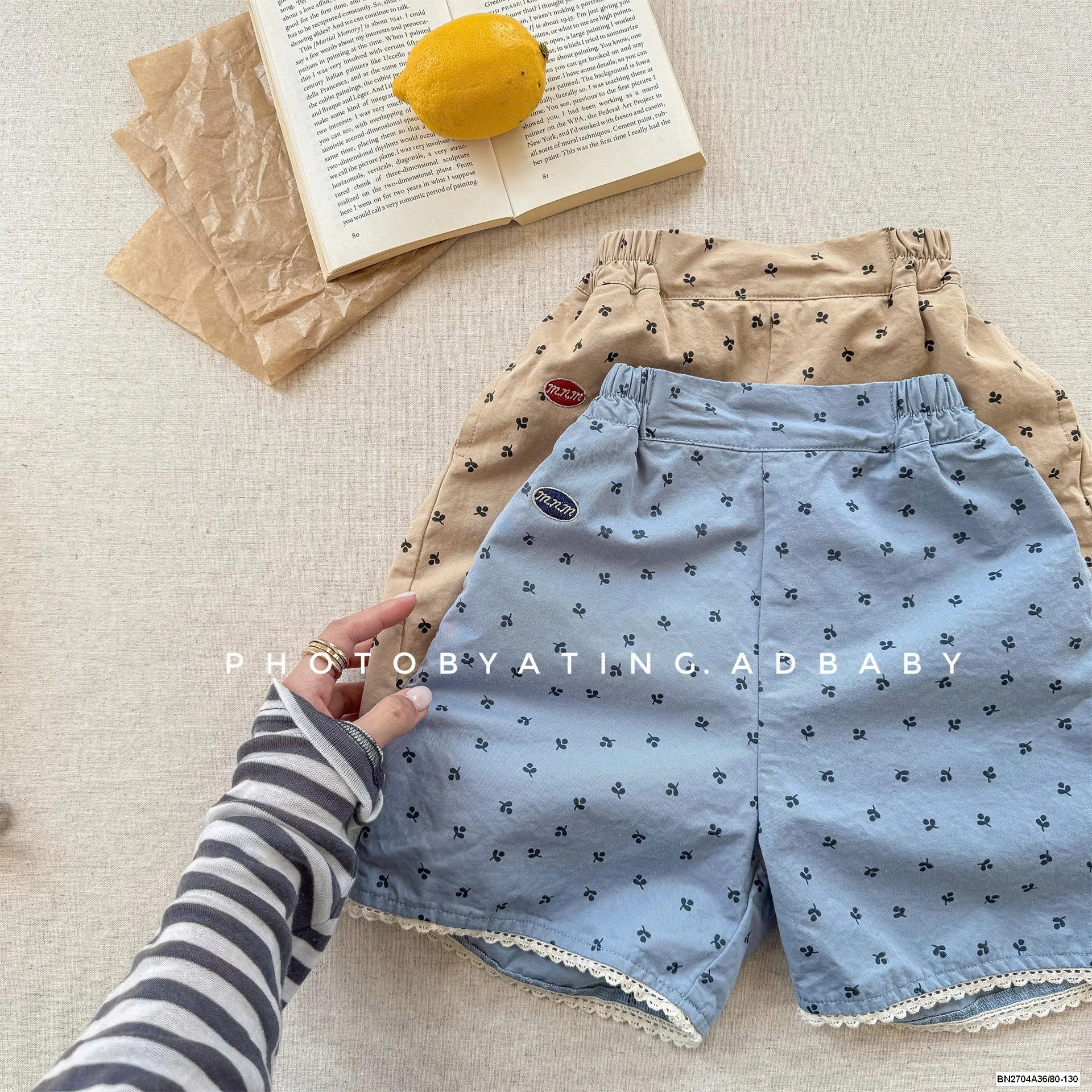 SHORT THÔ IN HOA NHÍ ADBABY