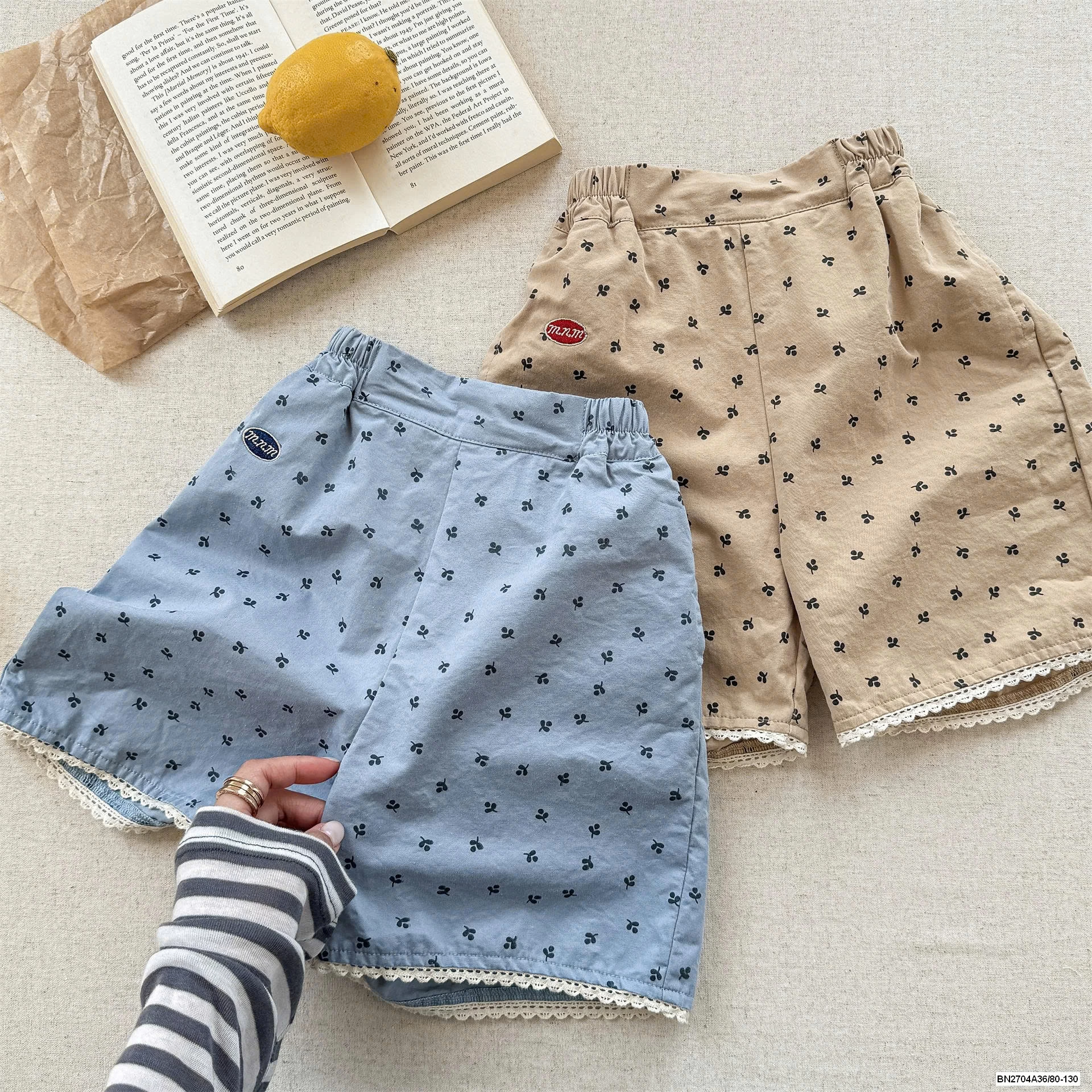 SHORT THÔ IN HOA NHÍ ADBABY