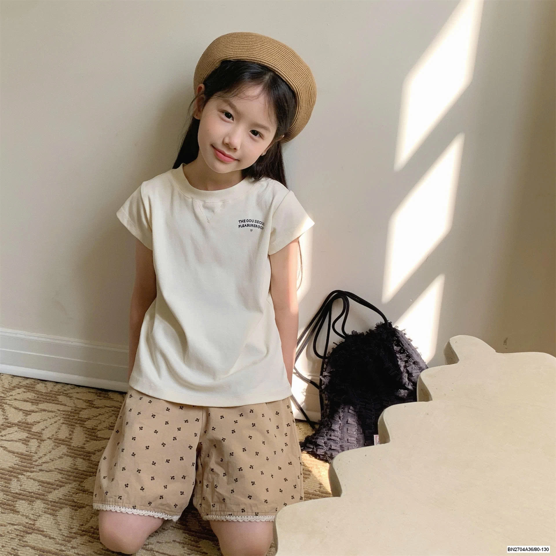 SHORT THÔ IN HOA NHÍ ADBABY