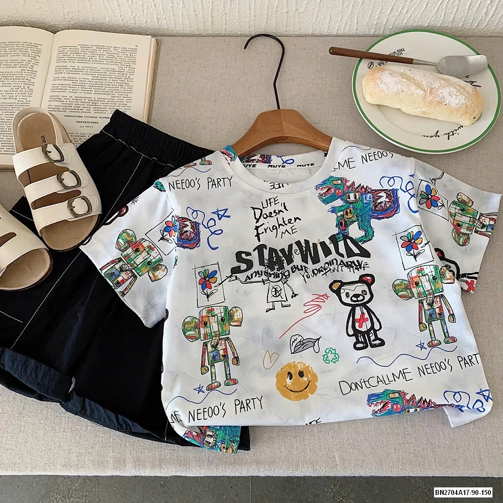 ÁO THUN IN HỌA TIẾT GẤU