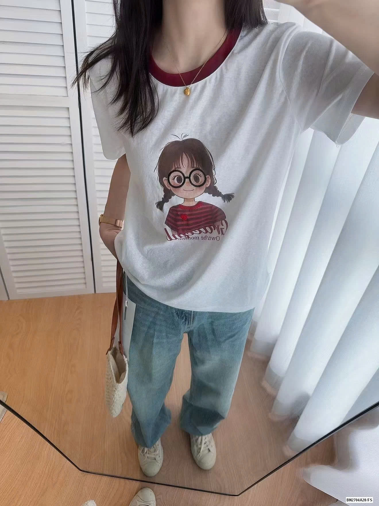 ÁO THUN IN HÌNH BÉ GÁI