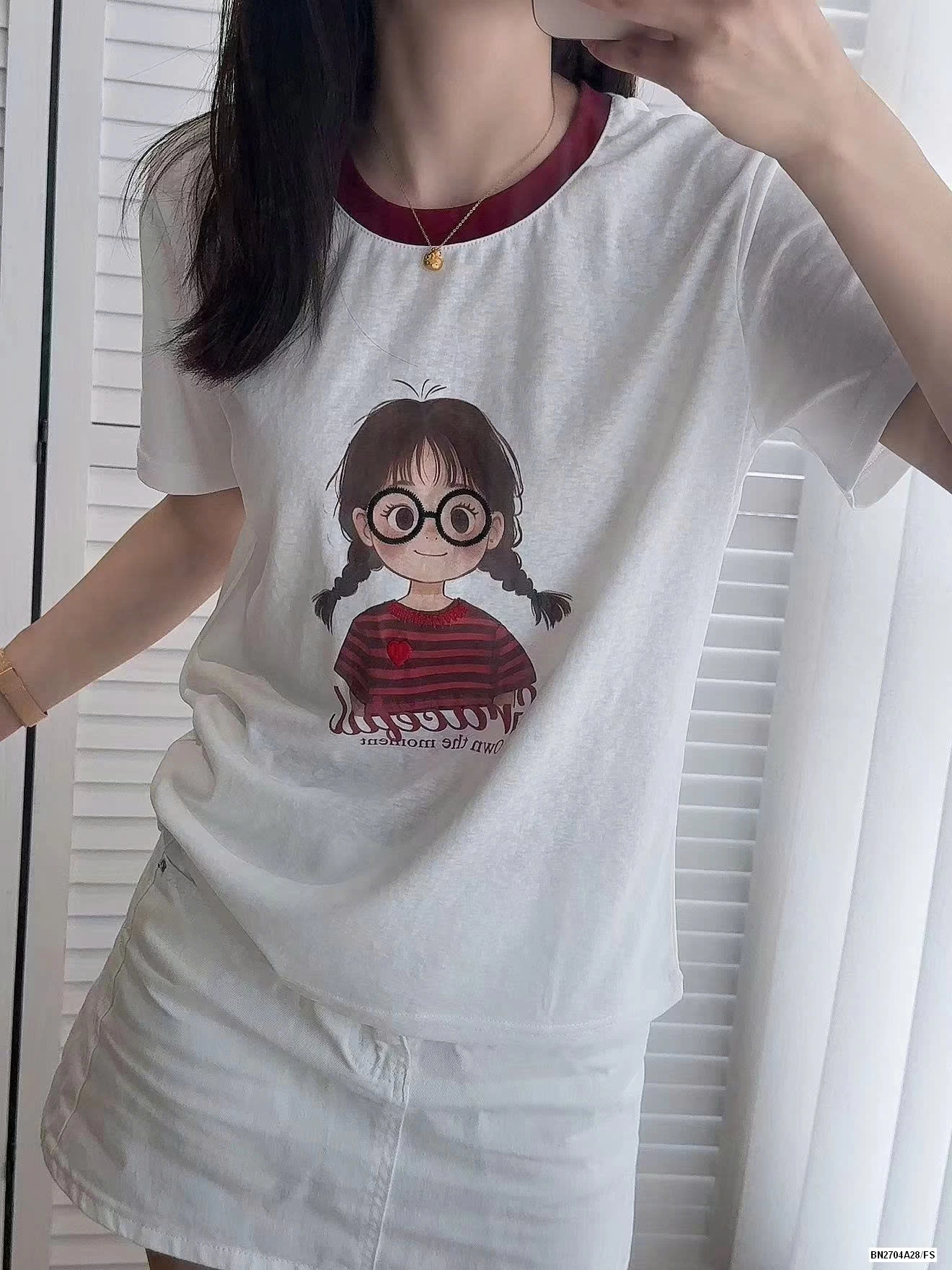 ÁO THUN IN HÌNH BÉ GÁI