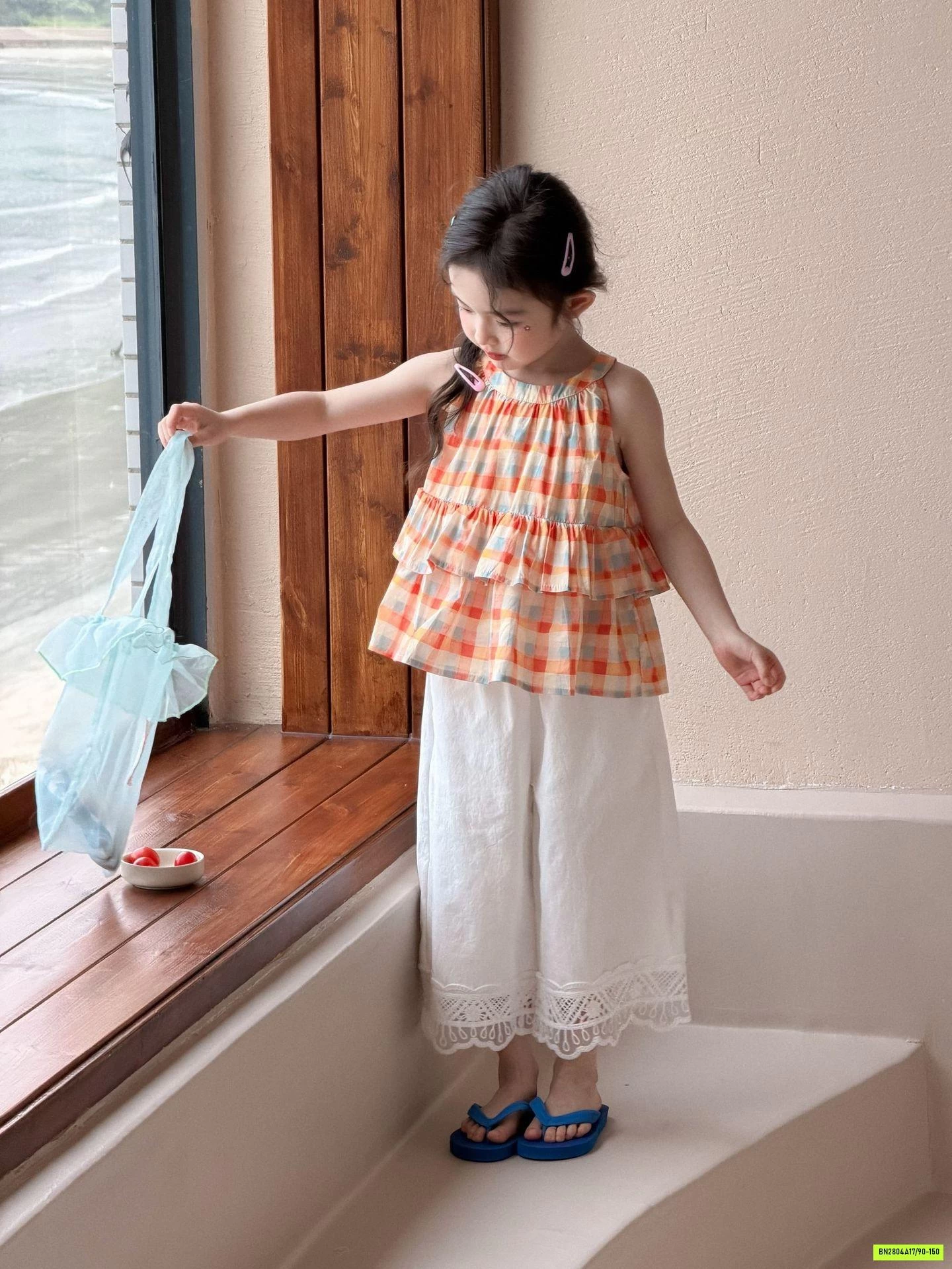 ÁO BABYDOLL CAM MIX QUẦN SUÔNG