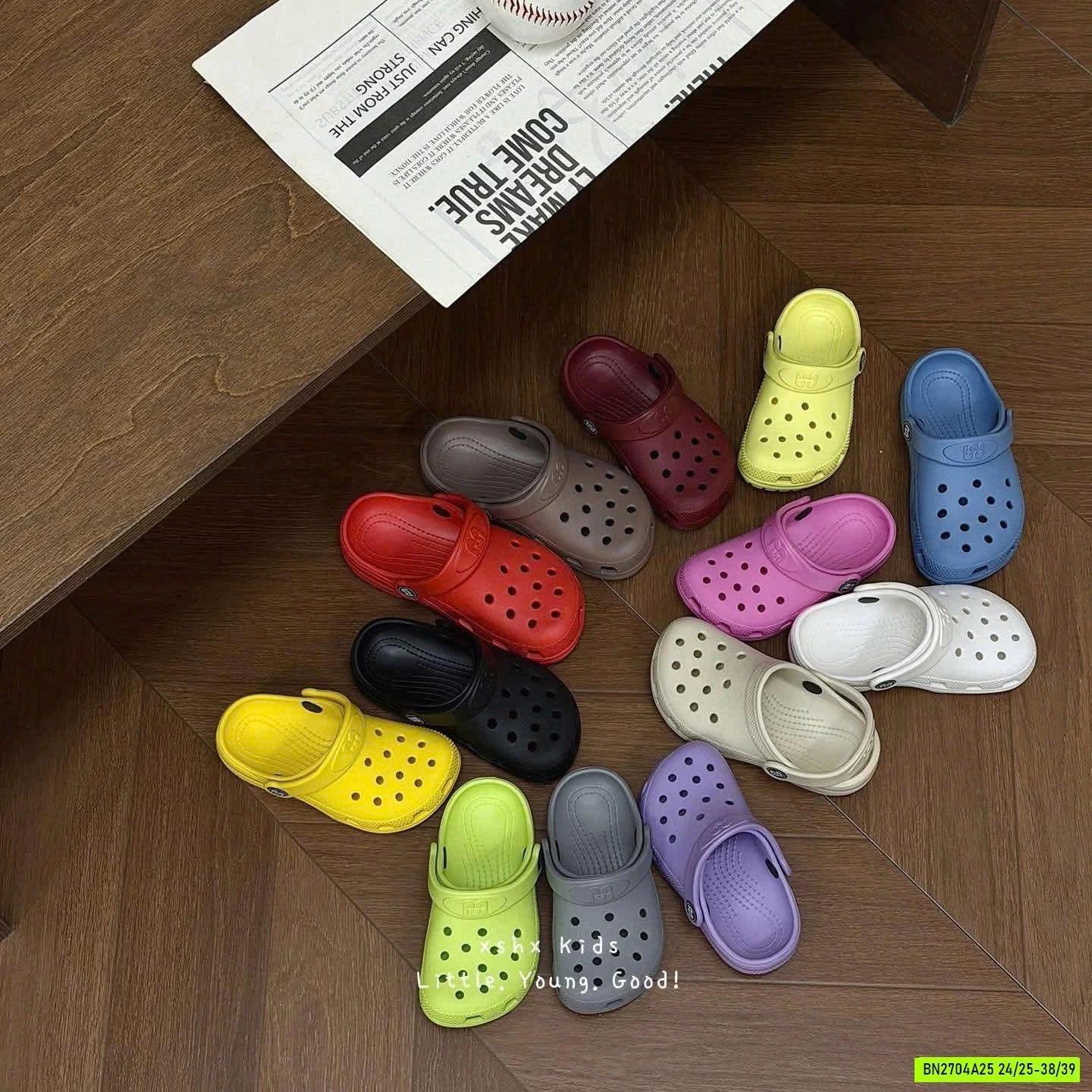 CROCS TRƠN MÀU CAO CẤP