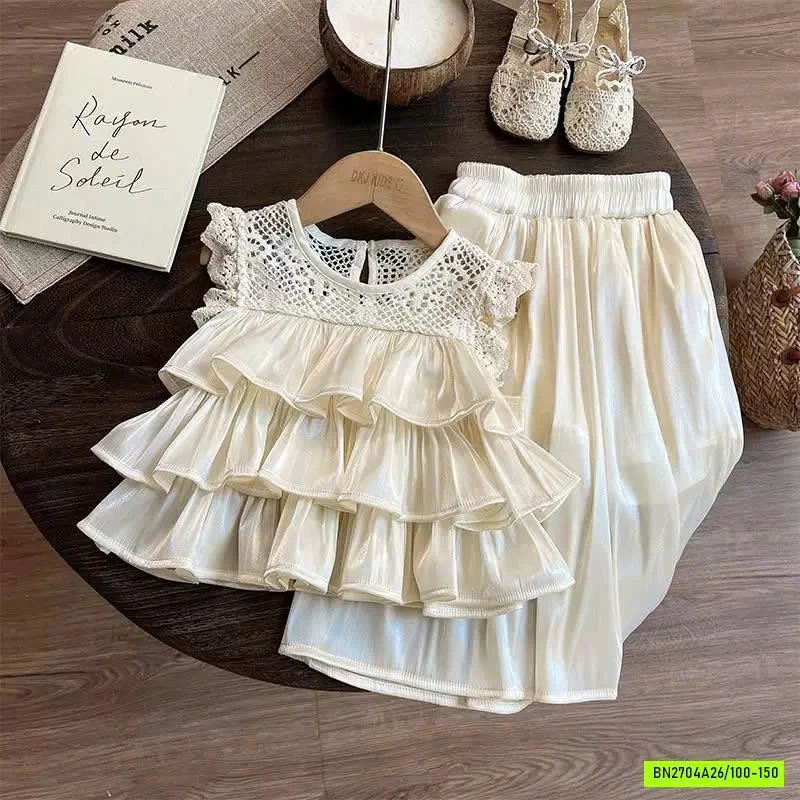 SÉT ÁO BÈO TẦNG MIX QUẦN ỐNG RỘNG