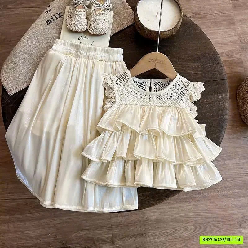 SÉT ÁO BÈO TẦNG MIX QUẦN ỐNG RỘNG