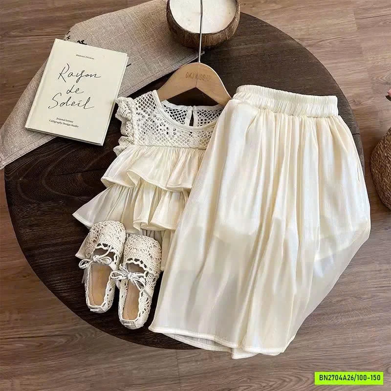 SÉT ÁO BÈO TẦNG MIX QUẦN ỐNG RỘNG