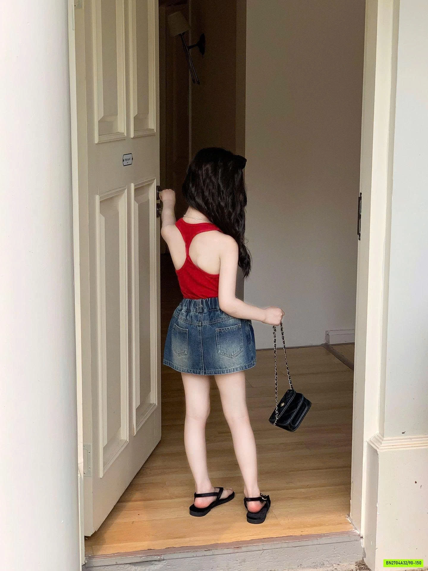 ÁO CỔ YẾM MIX CV JEANS