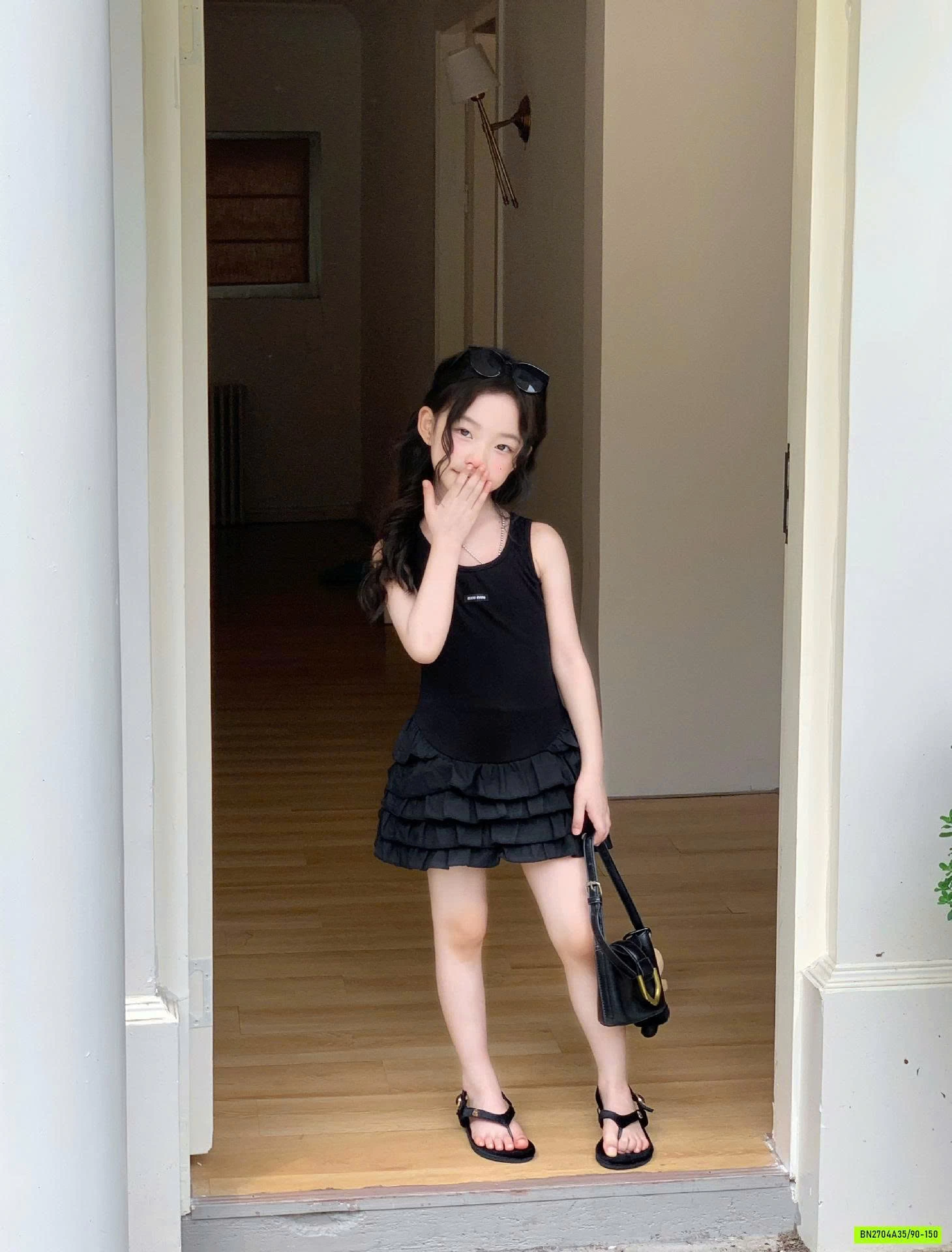 SÉT VÁY ĐEN GIẢ 2 LỚP XẾP TẦNG