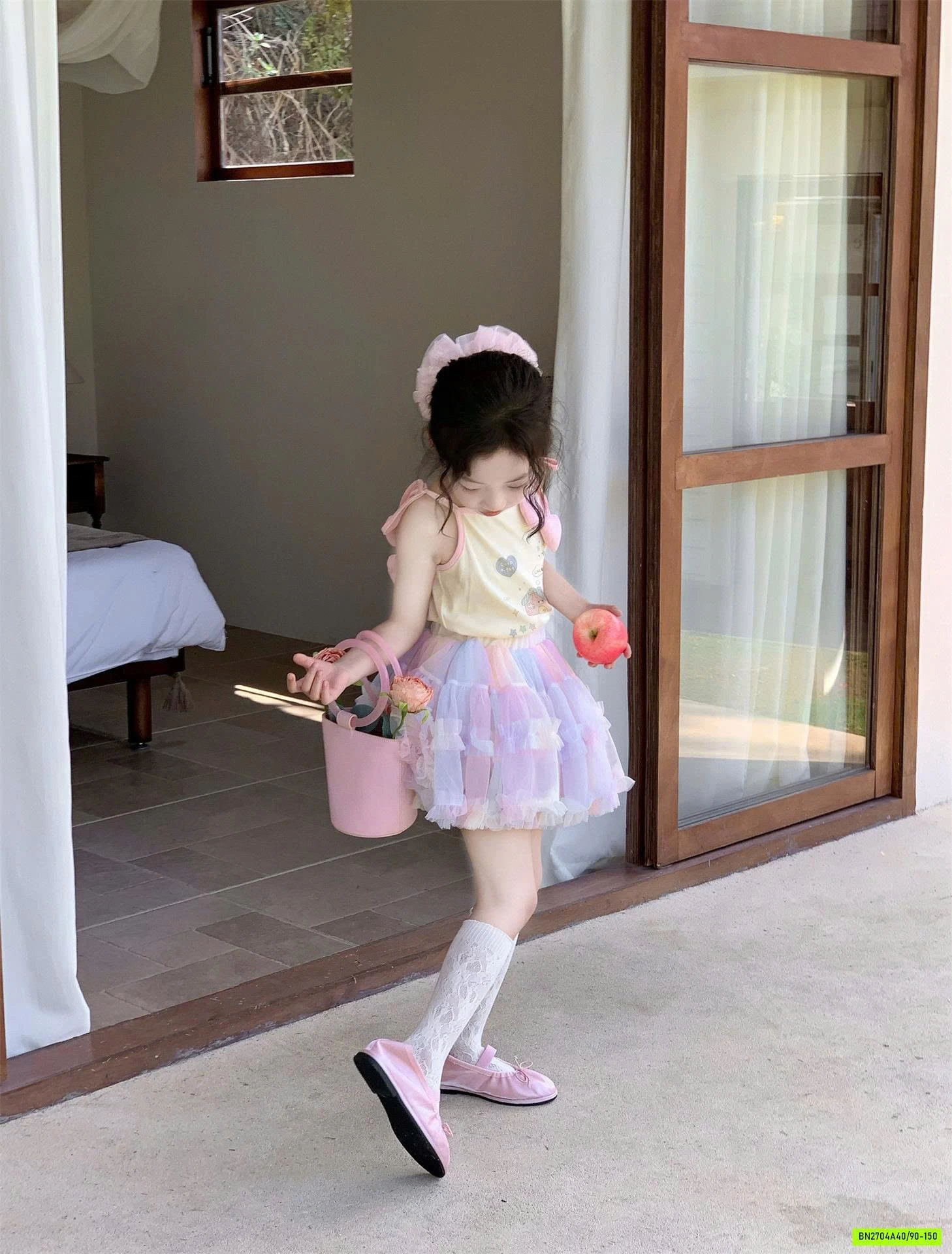 ÁO 2 DÂY MIX CV TUTU SẮC MÀU