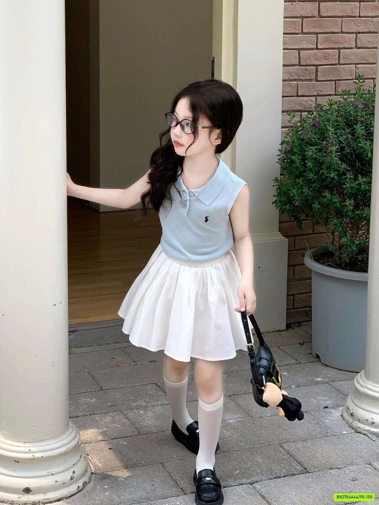 MONTGHI XANH SÁT NÁCH MIX CV TRẮNG