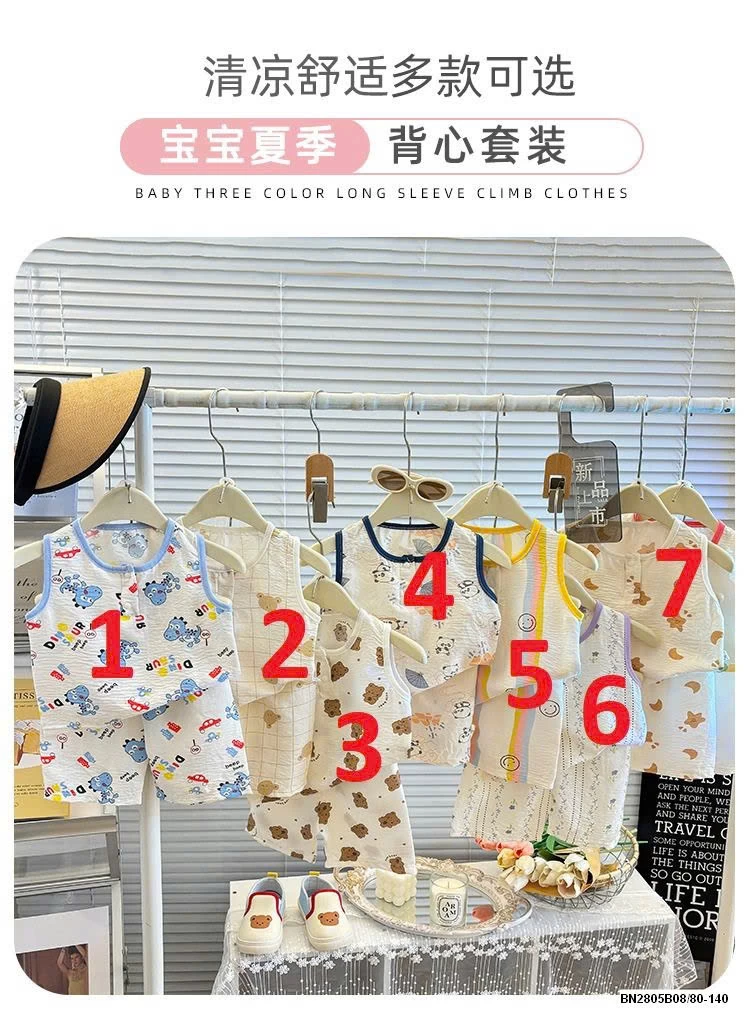 BỘ BA LỖ VẢI XÔ CHO BÉ