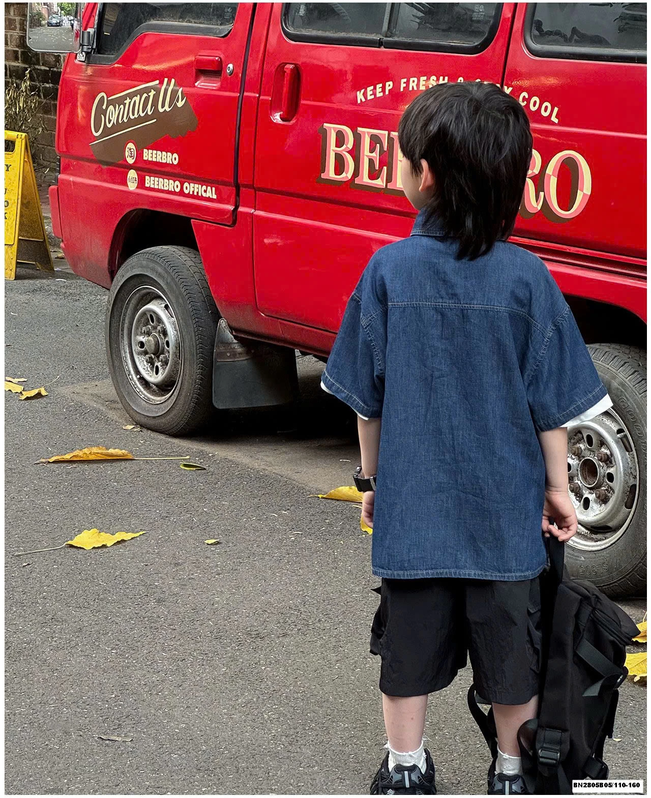 ÁO SƠ MI DENIM IN HÌNH