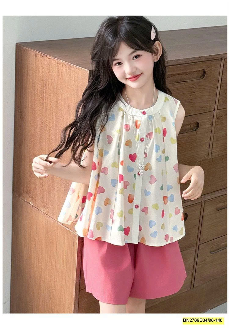 SÉT TRAI TIM HỒNG BÉ GÁI