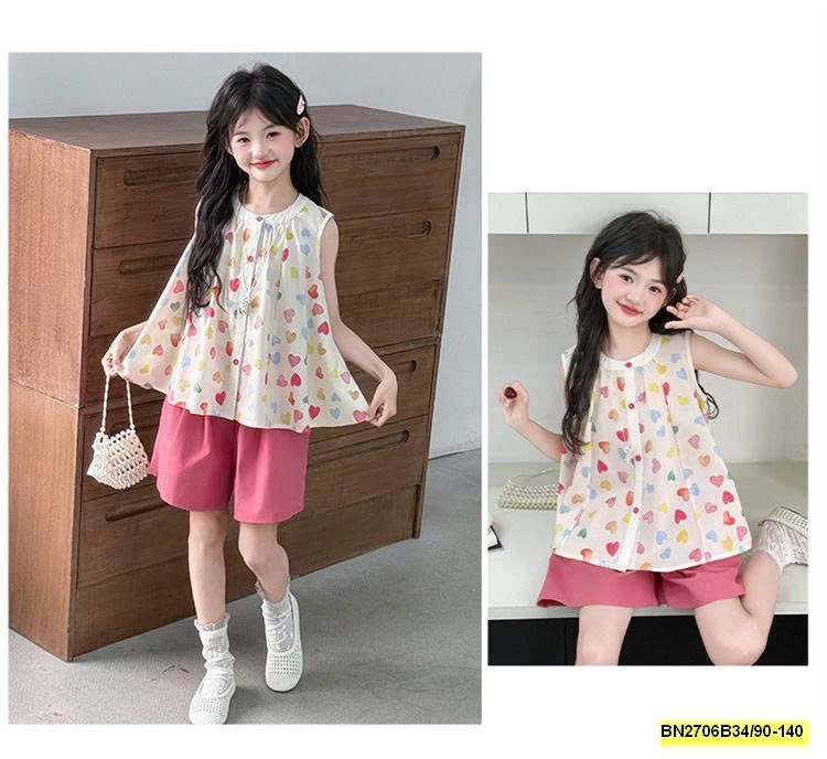 SÉT TRAI TIM HỒNG BÉ GÁI