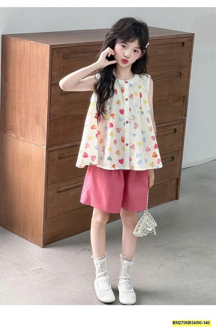 SÉT TRAI TIM HỒNG BÉ GÁI