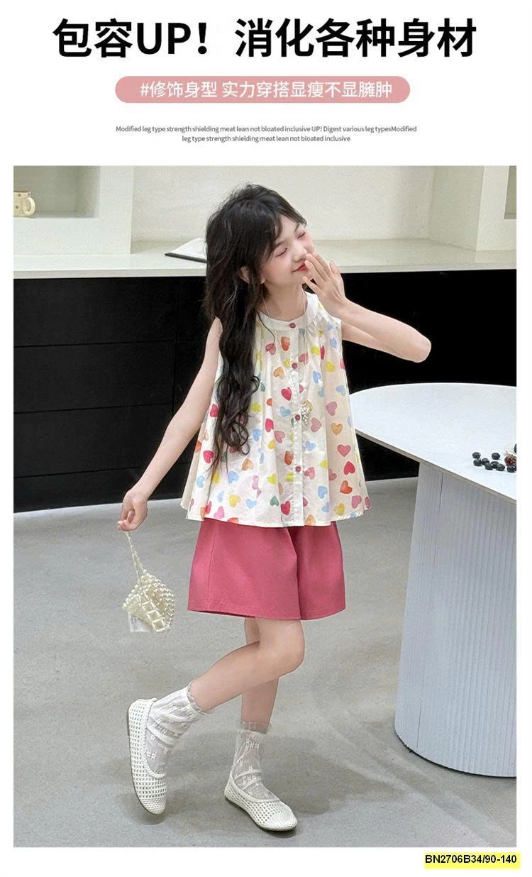 SÉT TRAI TIM HỒNG BÉ GÁI