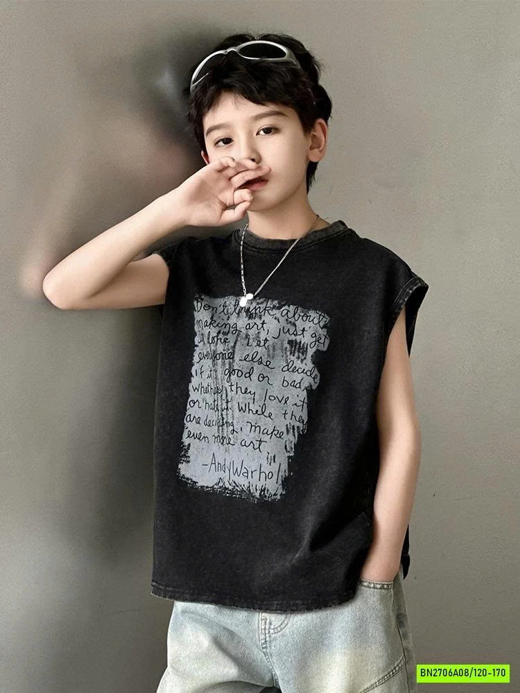 TANKTOP BẠC MÀU IN CHỮ