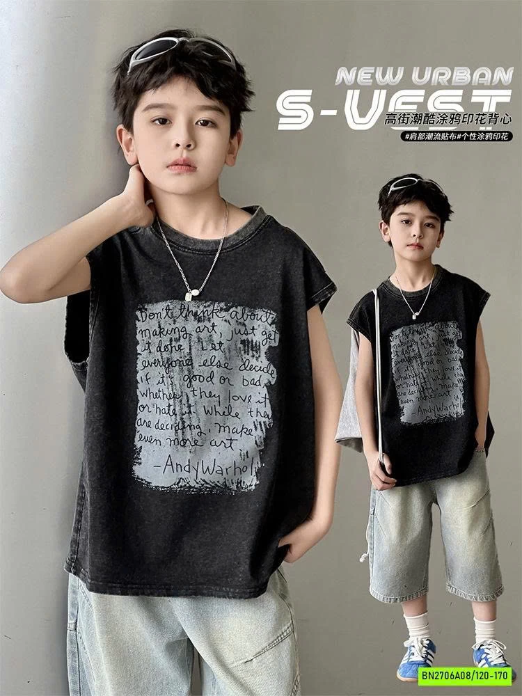 TANKTOP BẠC MÀU IN CHỮ