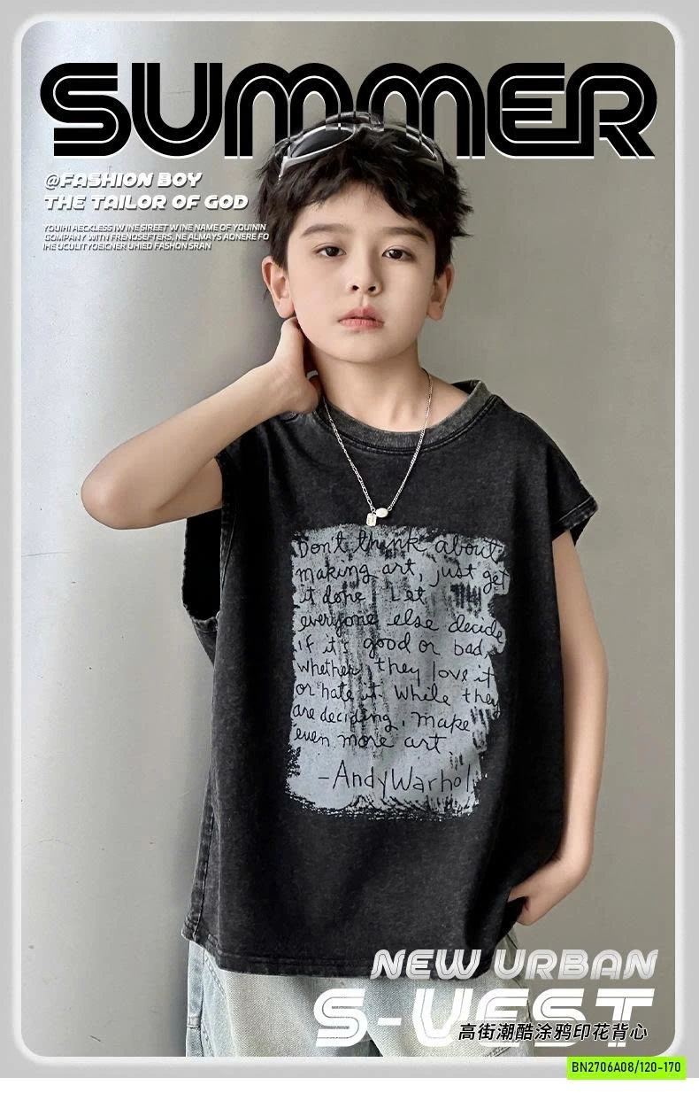 TANKTOP BẠC MÀU IN CHỮ