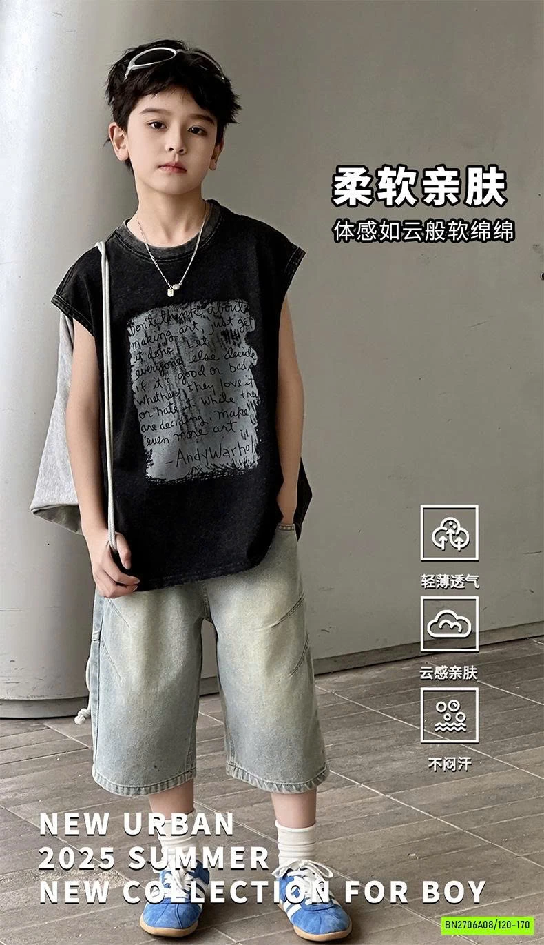 TANKTOP BẠC MÀU IN CHỮ