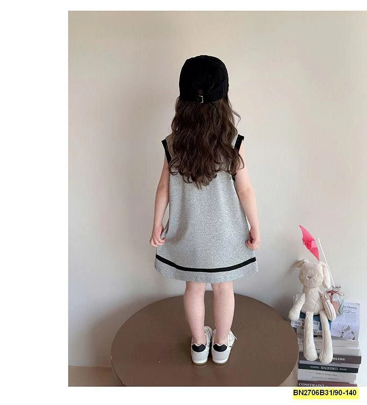 ĐẦM COTTON KITTY XÁM