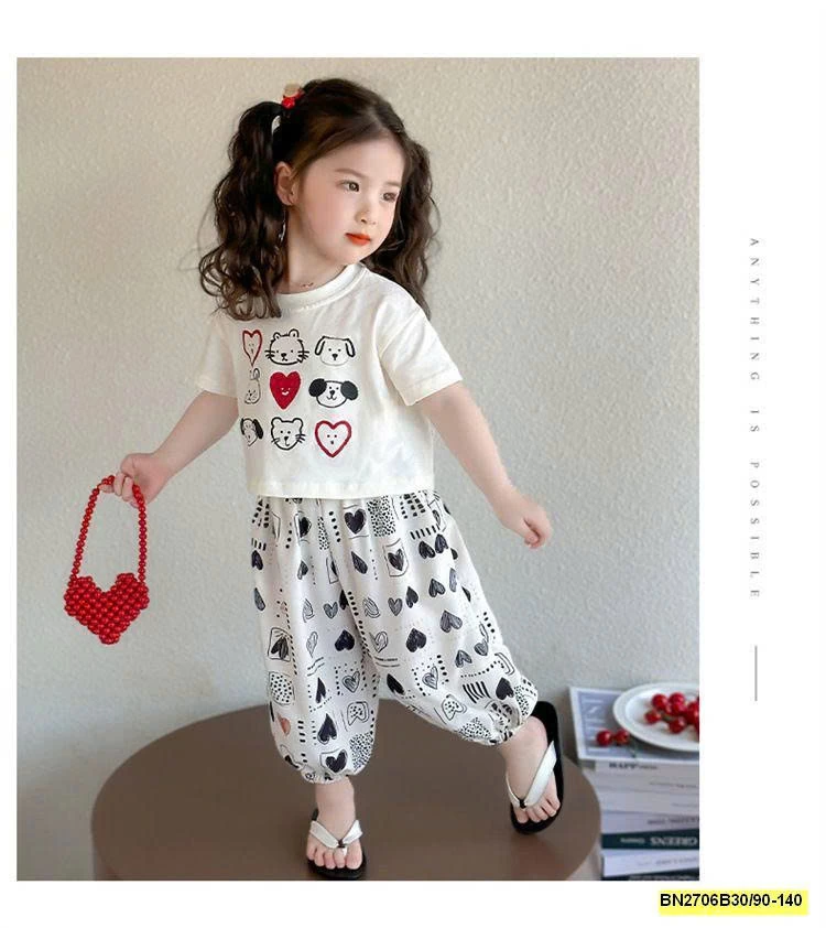 BỘ CÚN TRÁI TIM QUẦN BO GẤU