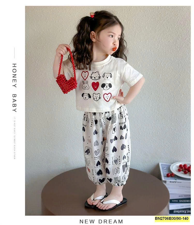 BỘ CÚN TRÁI TIM QUẦN BO GẤU