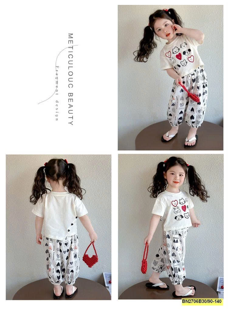 BỘ CÚN TRÁI TIM QUẦN BO GẤU